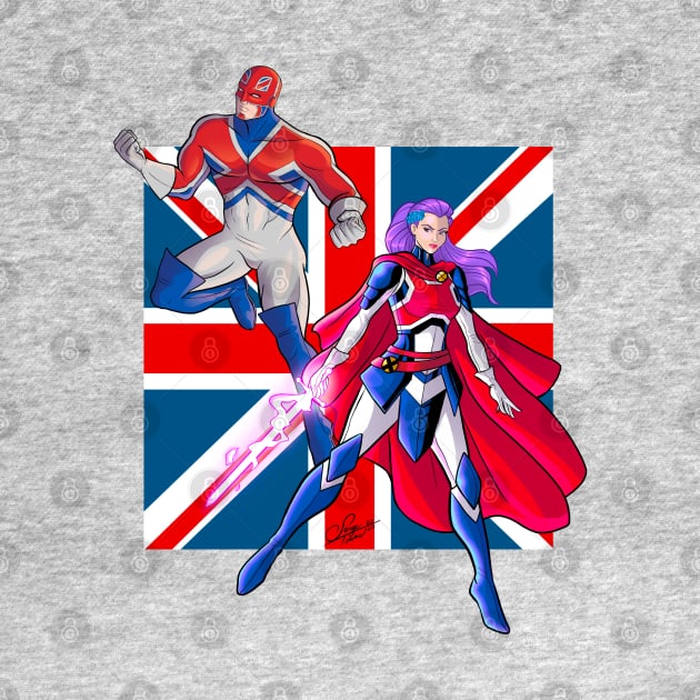 Captain Britain and Captain Britain by sergetowers80